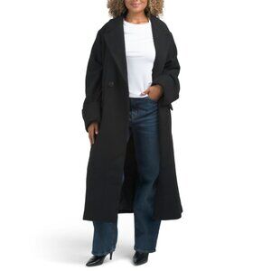 NVLT Black Retro Oversized Coat